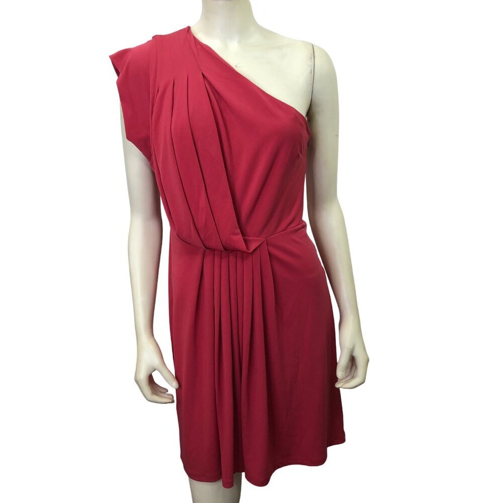 BCBGENERATION  one shoulder pleats front‎ DRESS MD